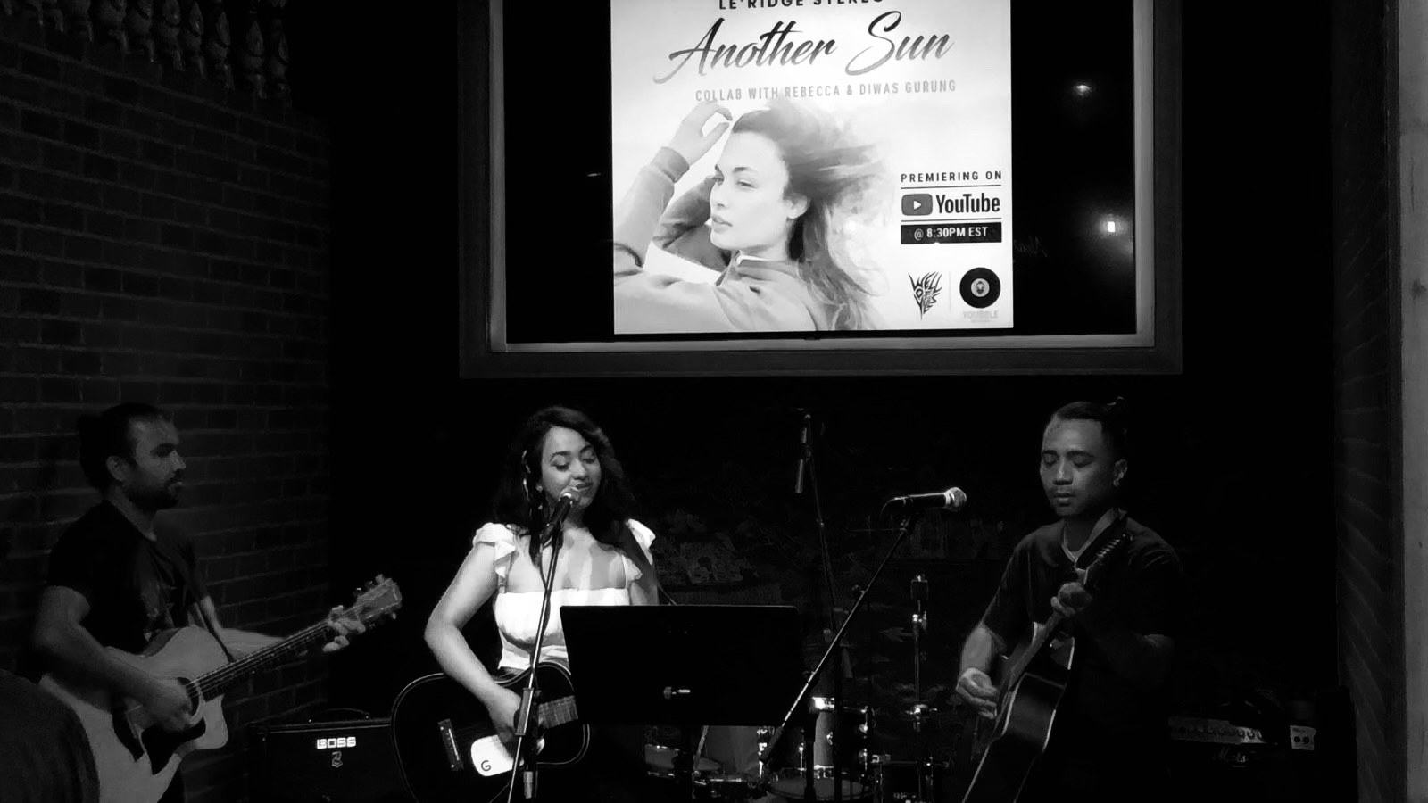 Rebecca performing acoustic set